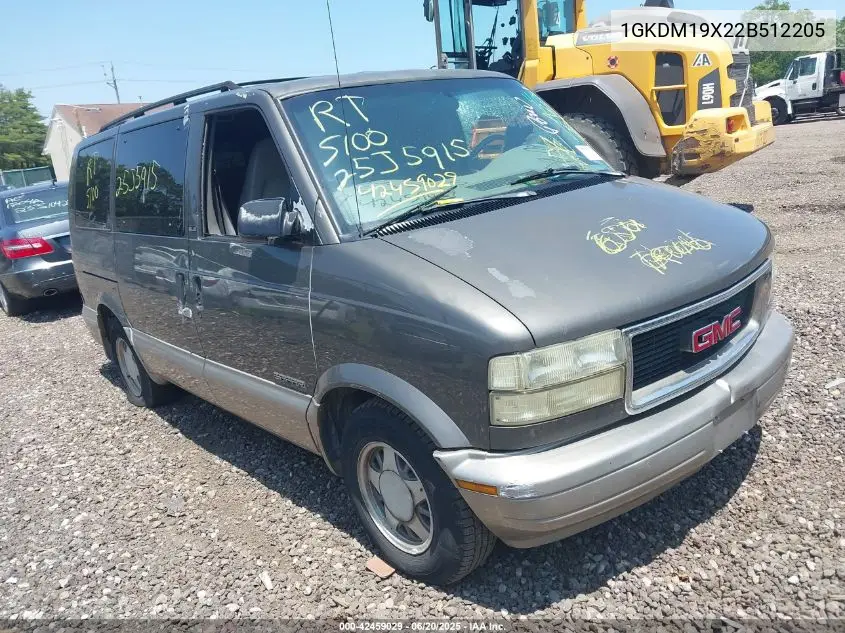 2002 GMC Safari Sle VIN: 1GKDM19X22B512205 Lot: 42459029