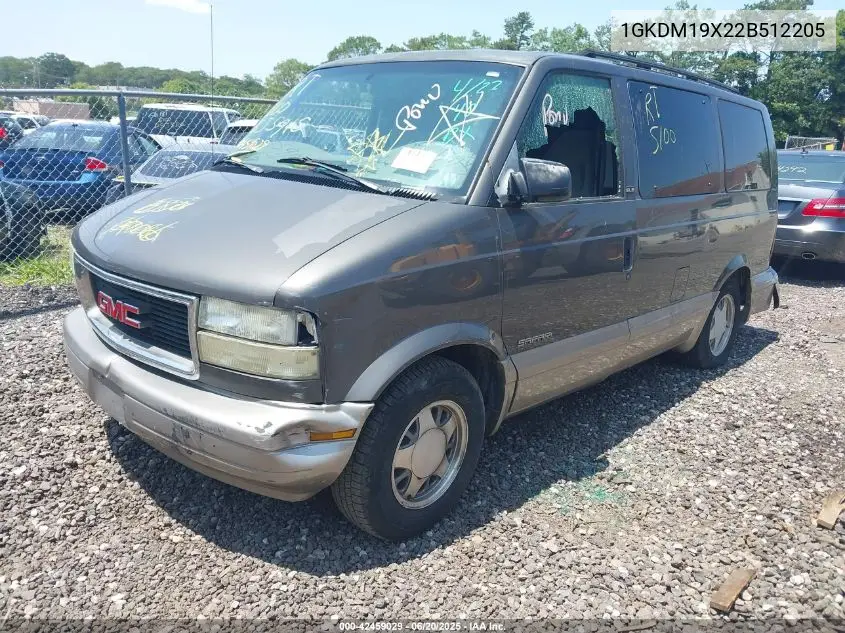 2002 GMC Safari Sle VIN: 1GKDM19X22B512205 Lot: 42459029
