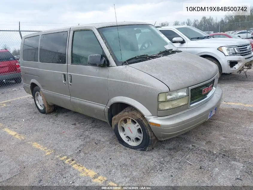 2004 GMC Safari VIN: 1GKDM19X84B500742 Lot: 42038034