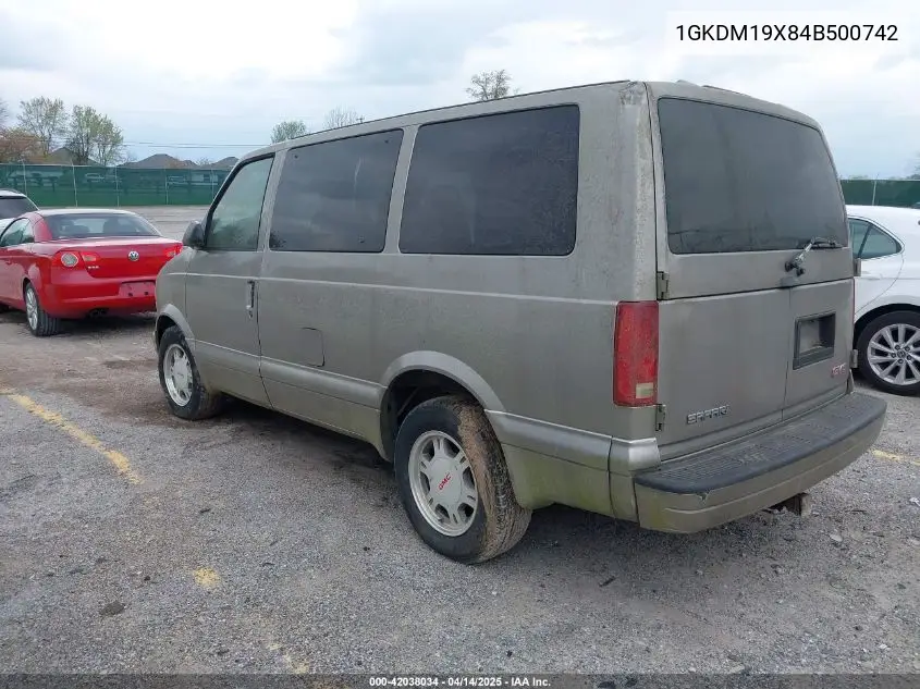 2004 GMC Safari VIN: 1GKDM19X84B500742 Lot: 42038034