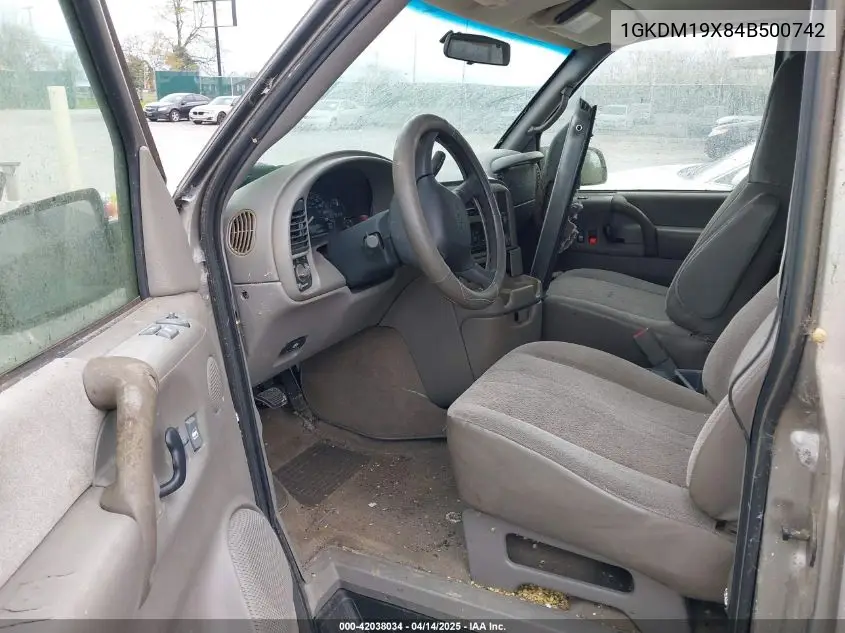 2004 GMC Safari VIN: 1GKDM19X84B500742 Lot: 42038034
