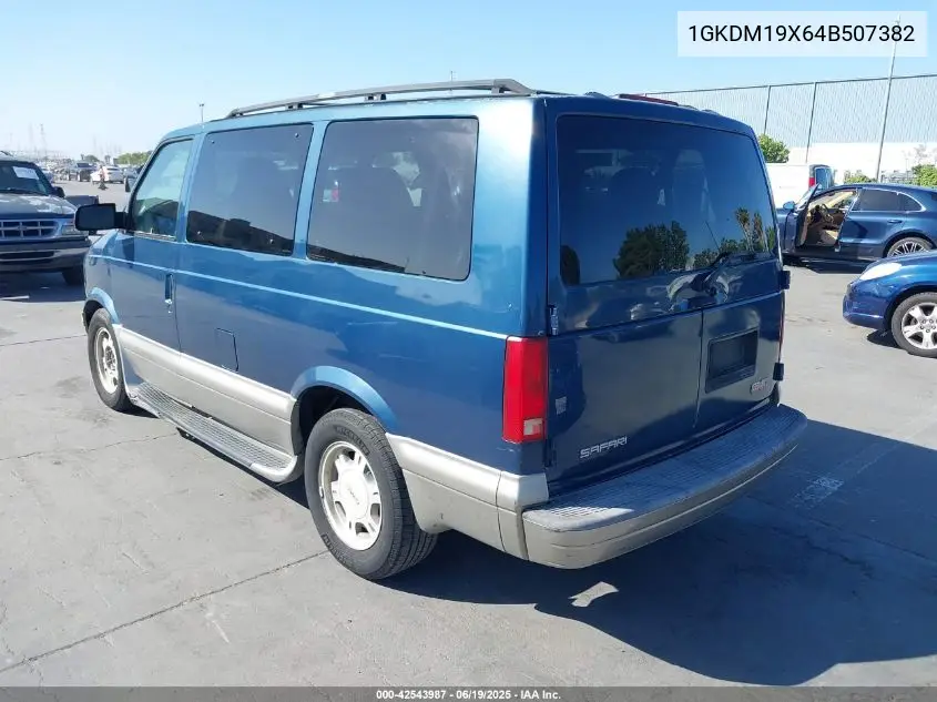 2004 GMC Safari VIN: 1GKDM19X64B507382 Lot: 42543987