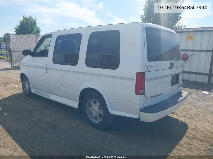 1GDEL19X64B507994 2004 GMC Safari Xt