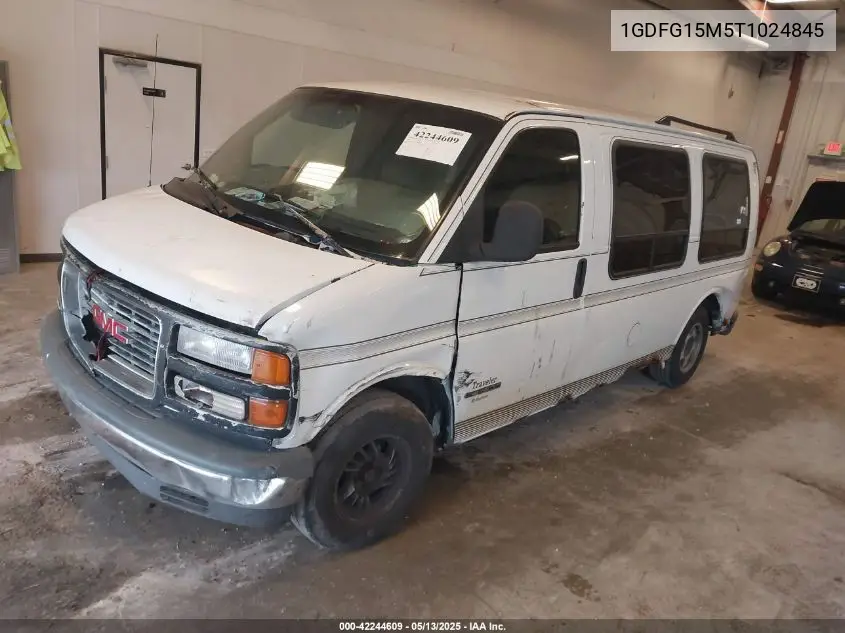1996 GMC Savana Rv G1500 VIN: 1GDFG15M5T1024845 Lot: 42244609