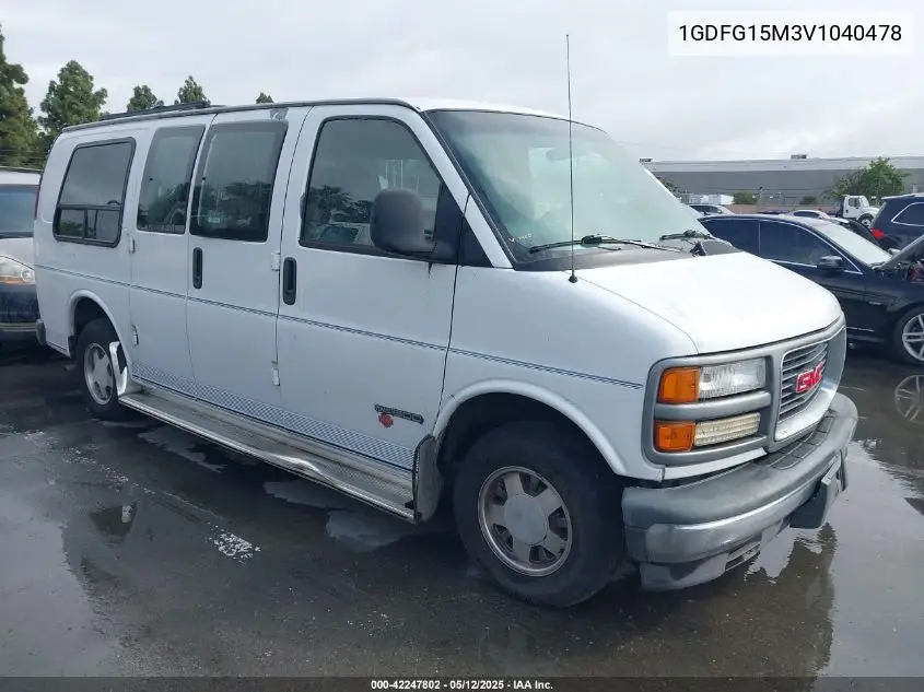 1997 GMC Savana Rv VIN: 1GDFG15M3V1040478 Lot: 42247802