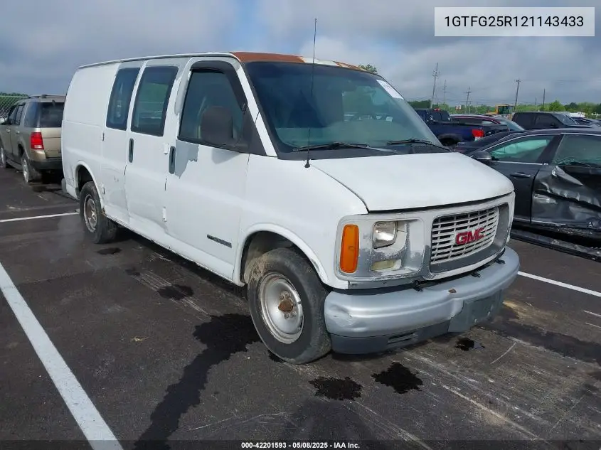 2002 GMC Savana Standard VIN: 1GTFG25R121143433 Lot: 42201593