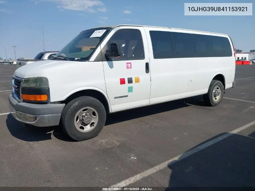 2004 GMC Savana Standard VIN: 1GJHG39U841153921 Lot: 42746631