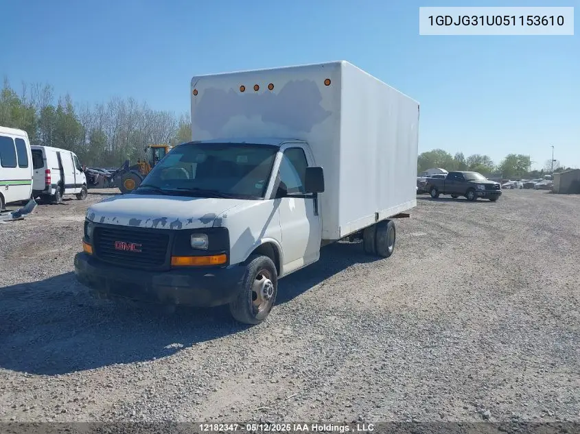 2005 GMC Savana Cutaway G3500 VIN: 1GDJG31U051153610 Lot: 12182347