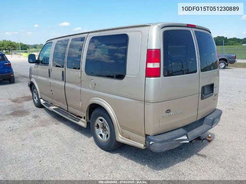 2005 GMC Savana Upfitter VIN: 1GDFG15T051230889 Lot: 42659408