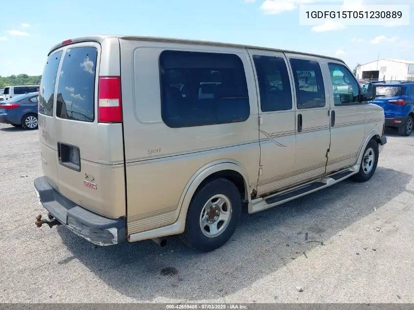 2005 GMC Savana Upfitter VIN: 1GDFG15T051230889 Lot: 42659408