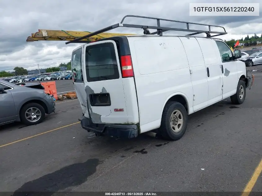 2006 GMC Savana Work Van VIN: 1GTFG15X561220240 Lot: 42245713