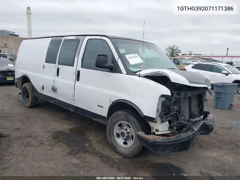 2007 GMC Savana Work Van VIN: 1GTHG392071171386 Lot: 42610308