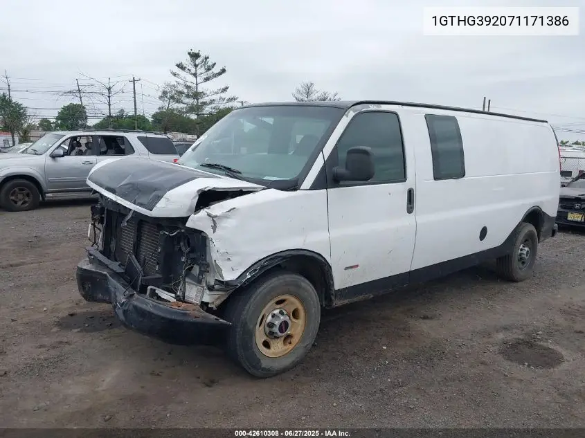 2007 GMC Savana Work Van VIN: 1GTHG392071171386 Lot: 42610308