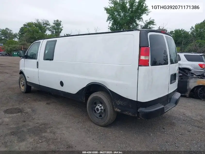 2007 GMC Savana Work Van VIN: 1GTHG392071171386 Lot: 42610308