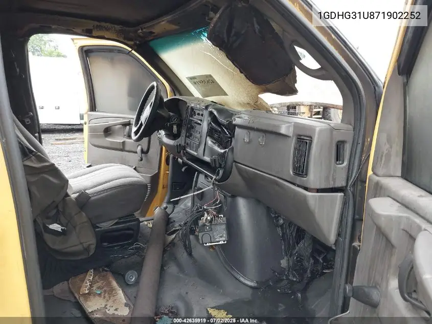 2007 GMC Savana Cutaway Work Van VIN: 1GDHG31U871902252 Lot: 42635919