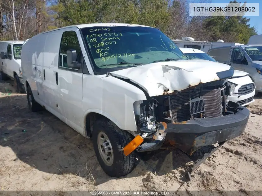2008 GMC Savana G3500 VIN: 1GTHG39K581208062 Lot: 12265563