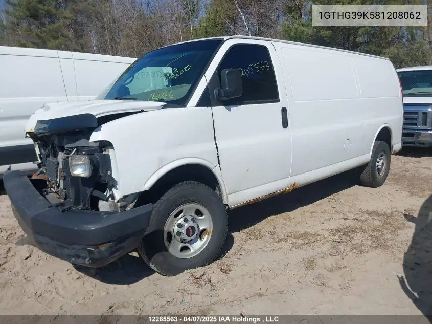 2008 GMC Savana G3500 VIN: 1GTHG39K581208062 Lot: 12265563