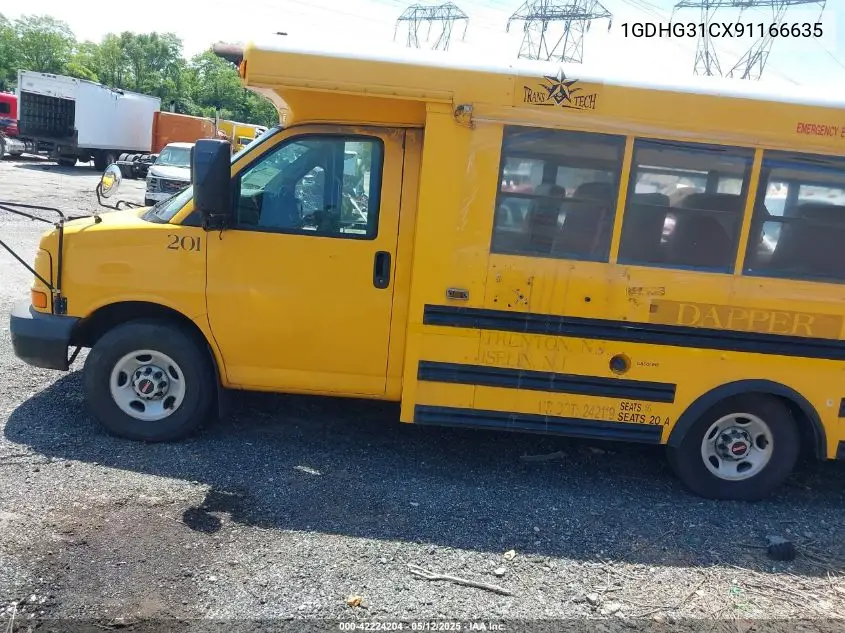 2009 GMC Savana Work Van VIN: 1GDHG31CX91166635 Lot: 42224204