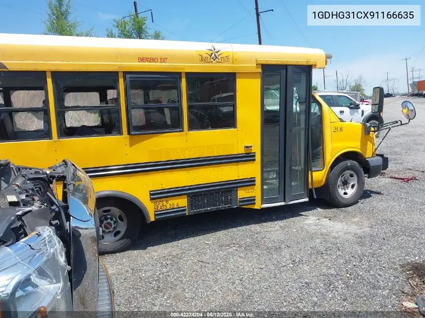 2009 GMC Savana Work Van VIN: 1GDHG31CX91166635 Lot: 42224204