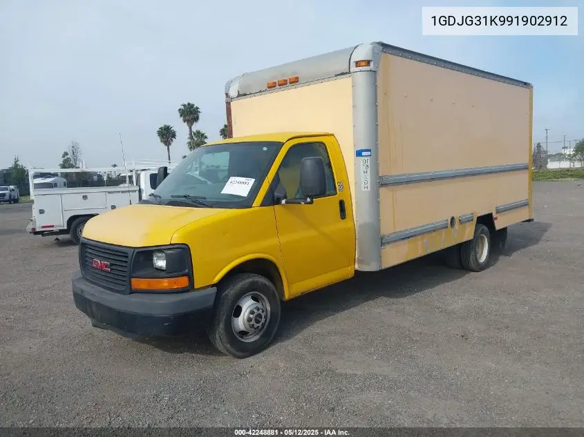 2009 GMC Savana Cutaway Work Van VIN: 1GDJG31K991902912 Lot: 42248881