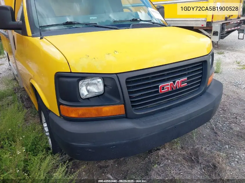 2011 GMC Savana Cutaway Work Van VIN: 1GDY72CA5B1900528 Lot: 42552440