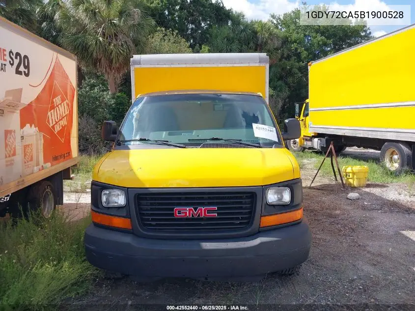 2011 GMC Savana Cutaway Work Van VIN: 1GDY72CA5B1900528 Lot: 42552440