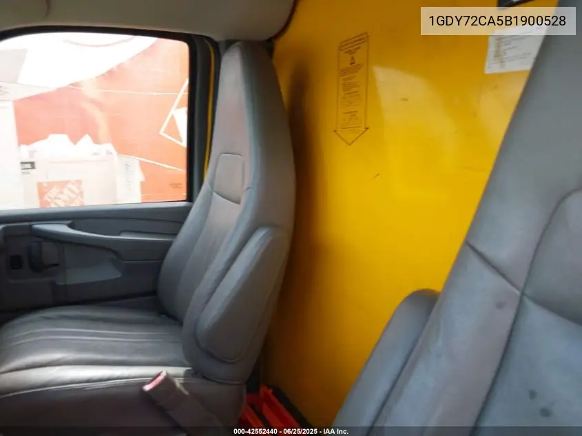 2011 GMC Savana Cutaway Work Van VIN: 1GDY72CA5B1900528 Lot: 42552440
