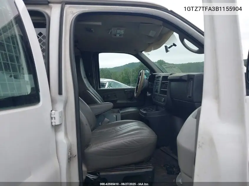 2011 GMC Savana 3500 Work Van VIN: 1GTZ7TFA3B1155904 Lot: 42585410