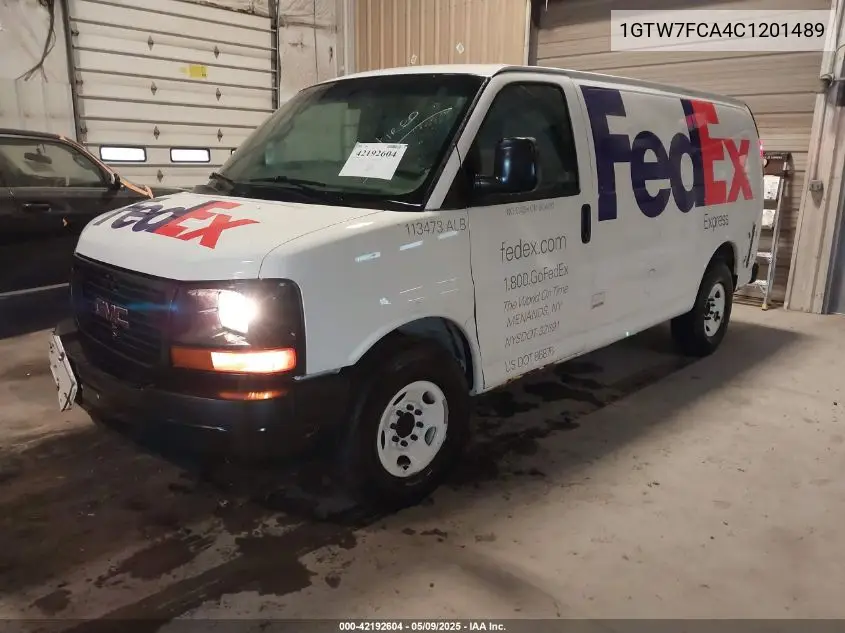 2012 GMC Savana 2500 Work Van VIN: 1GTW7FCA4C1201489 Lot: 42192604