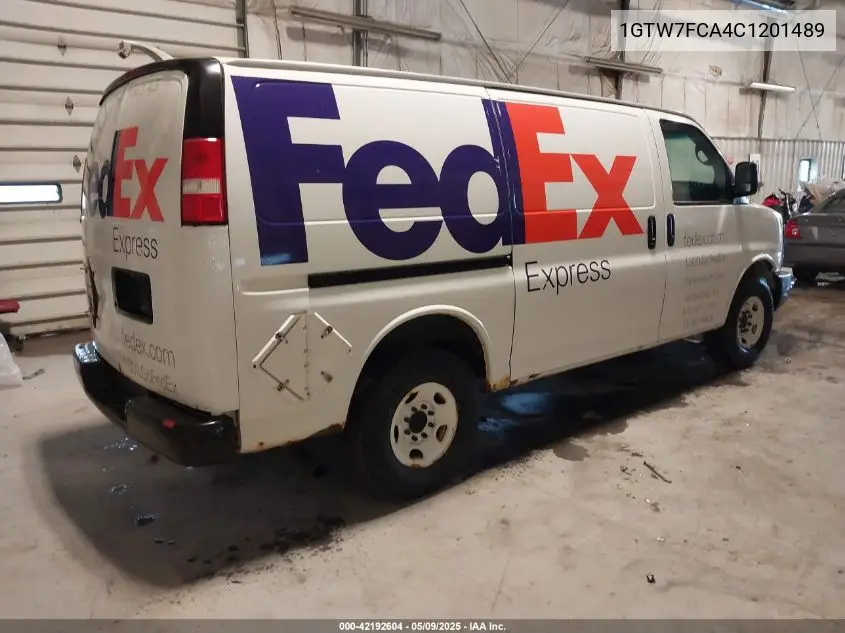 2012 GMC Savana 2500 Work Van VIN: 1GTW7FCA4C1201489 Lot: 42192604