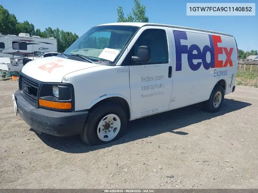 2012 GMC Savana 2500 Work Van VIN: 1GTW7FCA9C1140852 Lot: 42523536
