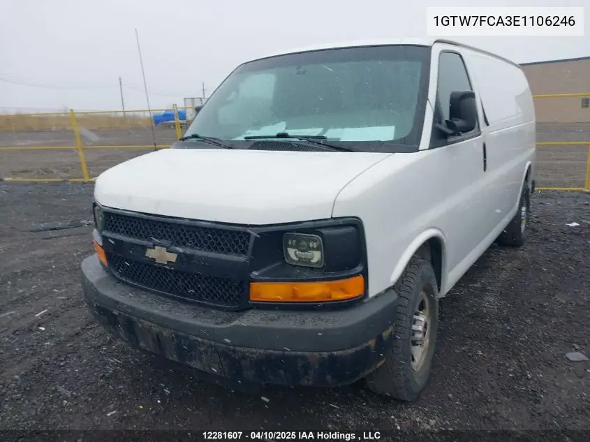 2014 GMC Savana VIN: 1GTW7FCA3E1106246 Lot: 12281607