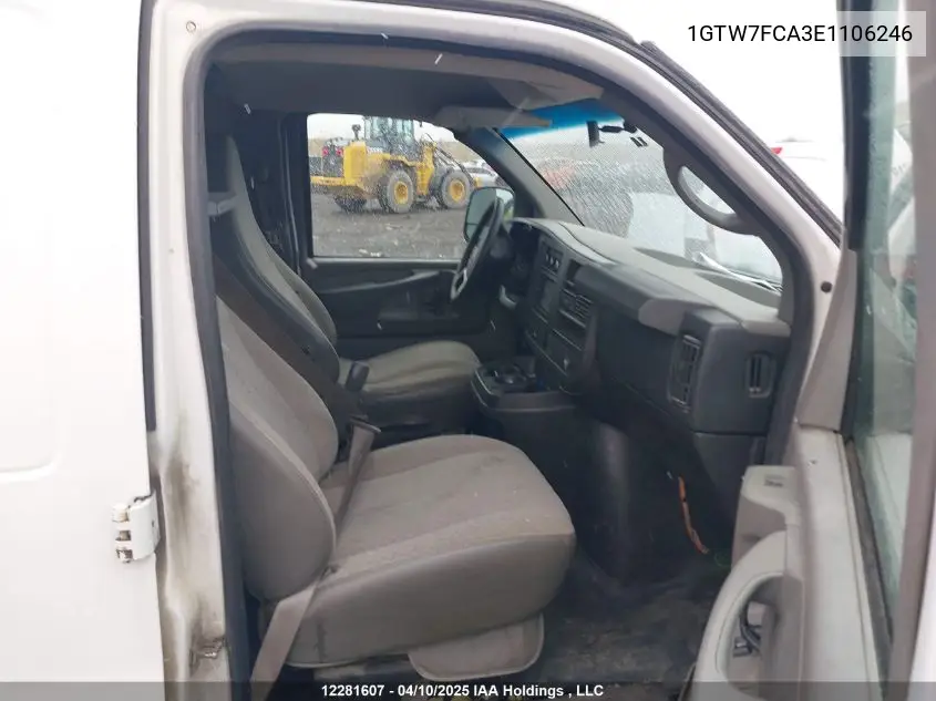 2014 GMC Savana VIN: 1GTW7FCA3E1106246 Lot: 12281607