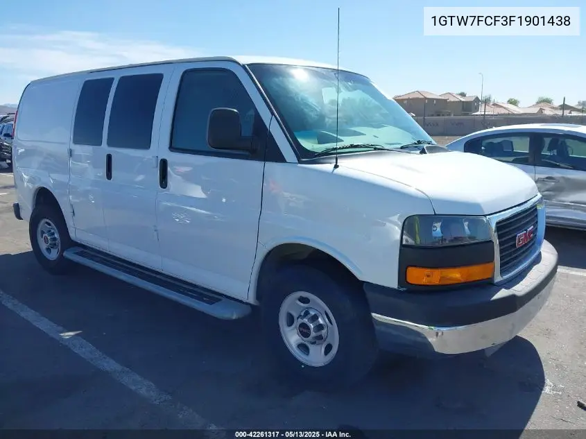 2015 GMC Savana 2500 Work Van VIN: 1GTW7FCF3F1901438 Lot: 42261317