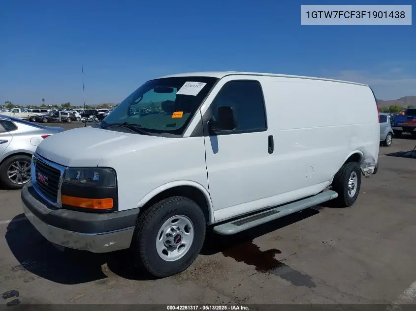 2015 GMC Savana 2500 Work Van VIN: 1GTW7FCF3F1901438 Lot: 42261317