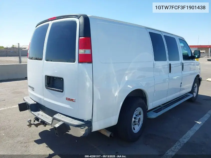 2015 GMC Savana 2500 Work Van VIN: 1GTW7FCF3F1901438 Lot: 42261317