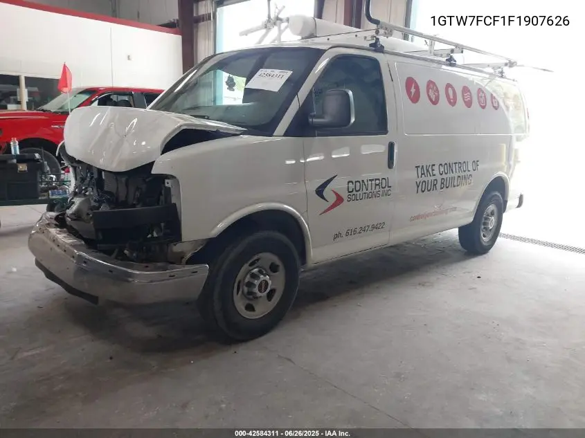 2015 GMC Savana 2500 Work Van VIN: 1GTW7FCF1F1907626 Lot: 42584311