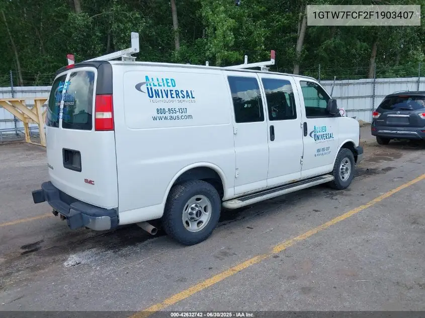 2015 GMC Savana 2500 Work Van VIN: 1GTW7FCF2F1903407 Lot: 42632742