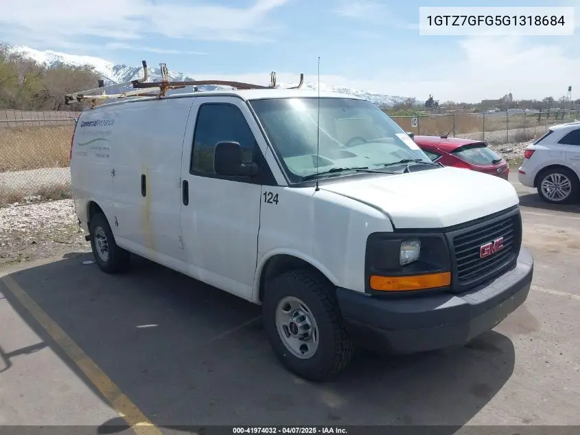 2016 GMC Savana 3500 Work Van VIN: 1GTZ7GFG5G1318684 Lot: 41974032