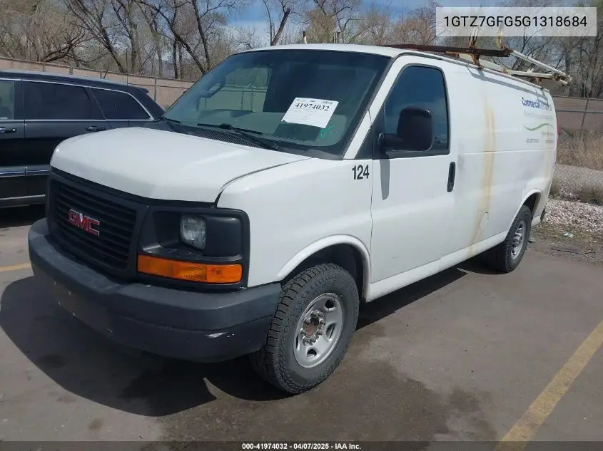 2016 GMC Savana 3500 Work Van VIN: 1GTZ7GFG5G1318684 Lot: 41974032