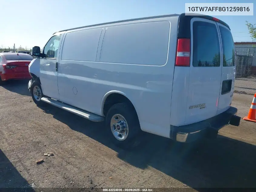 2016 GMC Savana 2500 Work Van VIN: 1GTW7AFF8G1259816 Lot: 42224036