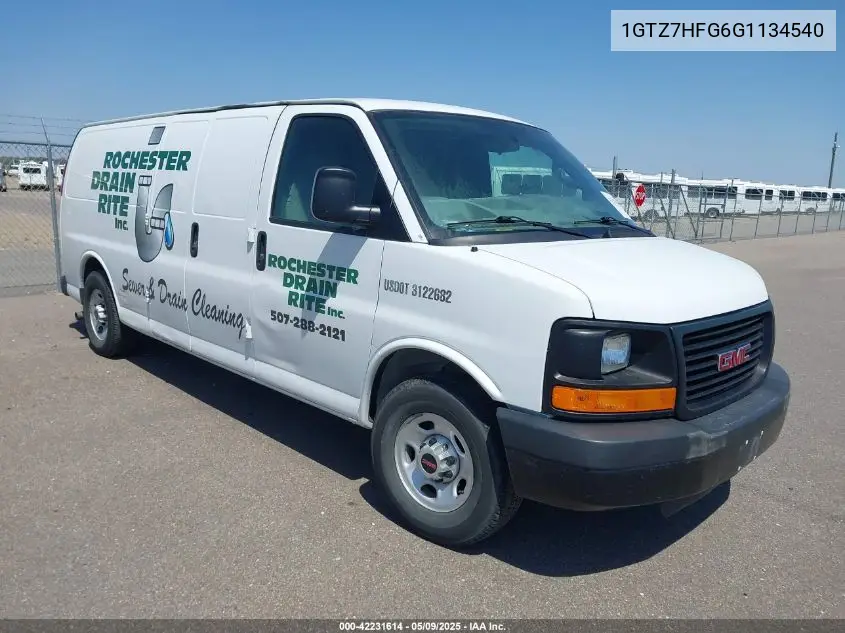 2016 GMC Savana 3500 Work Van VIN: 1GTZ7HFG6G1134540 Lot: 42231614