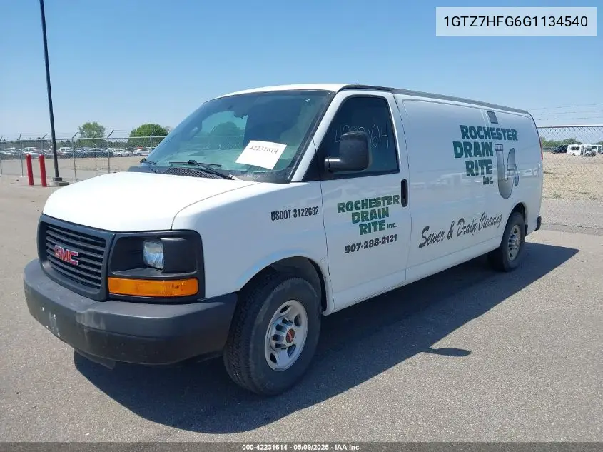 2016 GMC Savana 3500 Work Van VIN: 1GTZ7HFG6G1134540 Lot: 42231614
