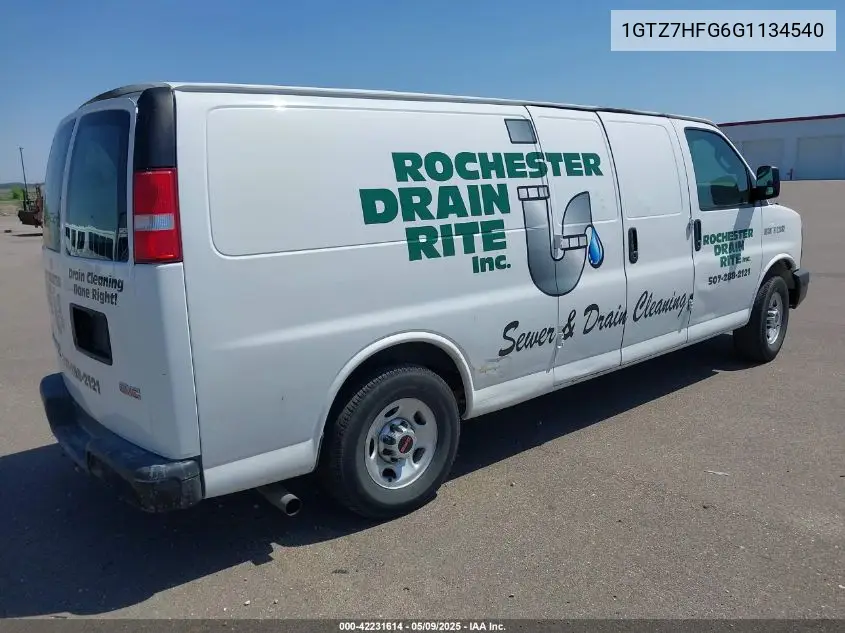 2016 GMC Savana 3500 Work Van VIN: 1GTZ7HFG6G1134540 Lot: 42231614