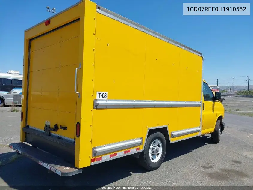 2017 GMC Savana Cutaway Work Van VIN: 1GD07RFF0H1910552 Lot: 42211561