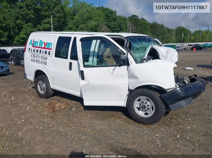 2017 GMC Savana 2500 Work Van VIN: 1GTW7AFG9H1117887 Lot: 42233506