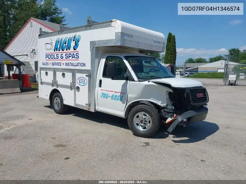2017 GMC Savana Cutaway Work Van VIN: 1GD07RFG4H1346574 Lot: 42558825