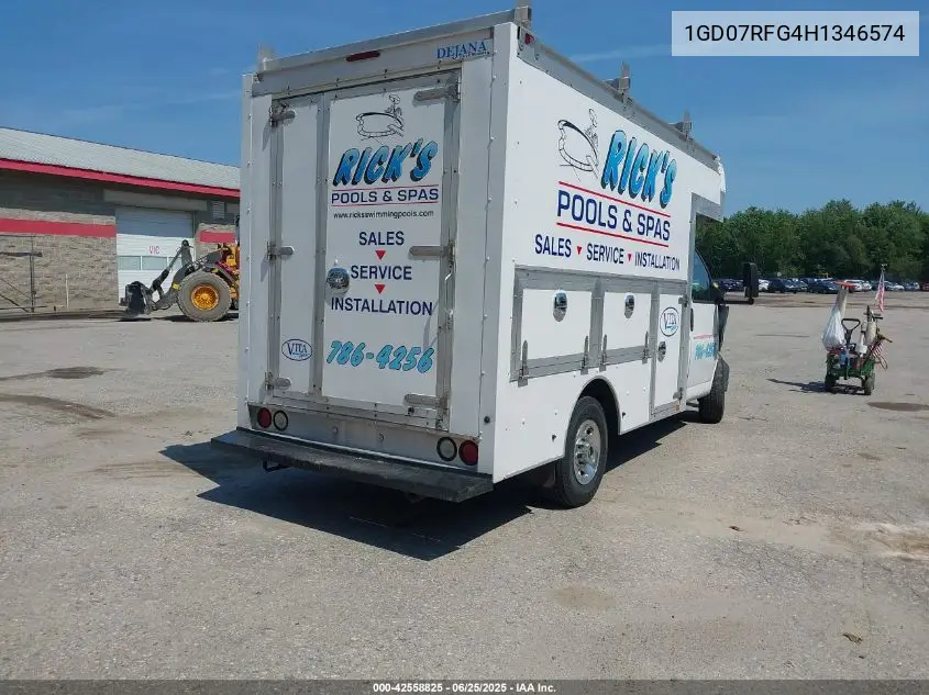 2017 GMC Savana Cutaway Work Van VIN: 1GD07RFG4H1346574 Lot: 42558825