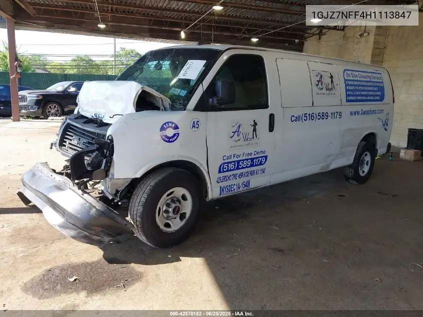 2017 GMC Savana 3500 Ls VIN: 1GJZ7NFF4H1113847 Lot: 42578152