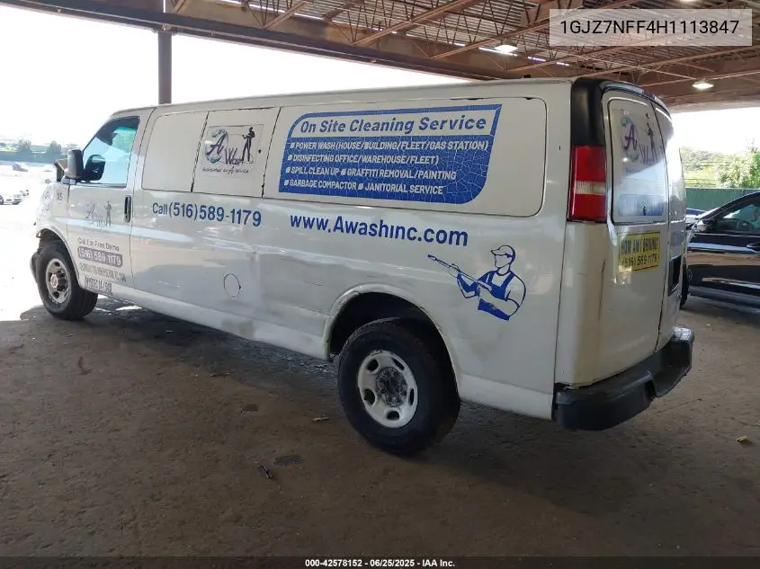 2017 GMC Savana 3500 Ls VIN: 1GJZ7NFF4H1113847 Lot: 42578152